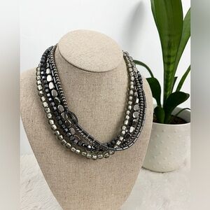 SILPADA Hailstone sterling silver necklace N1936